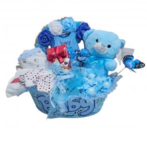 סלסלה תינוק כחול