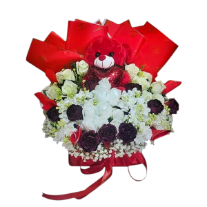 סידור פרחים סינתטי אם דובי מ51