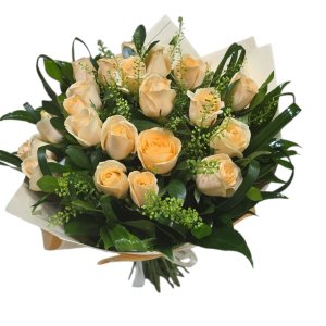 זר ורדים אפרסק