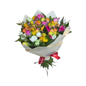 זר נוריות צבעוני